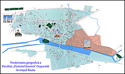 Harta ora�ului Bac�u